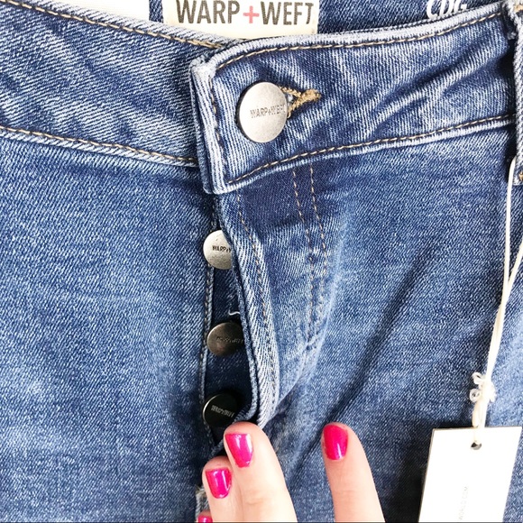 Warp + Weft CDG Paris High-Rise Straight Jeans NWT - Picture 6 of 16